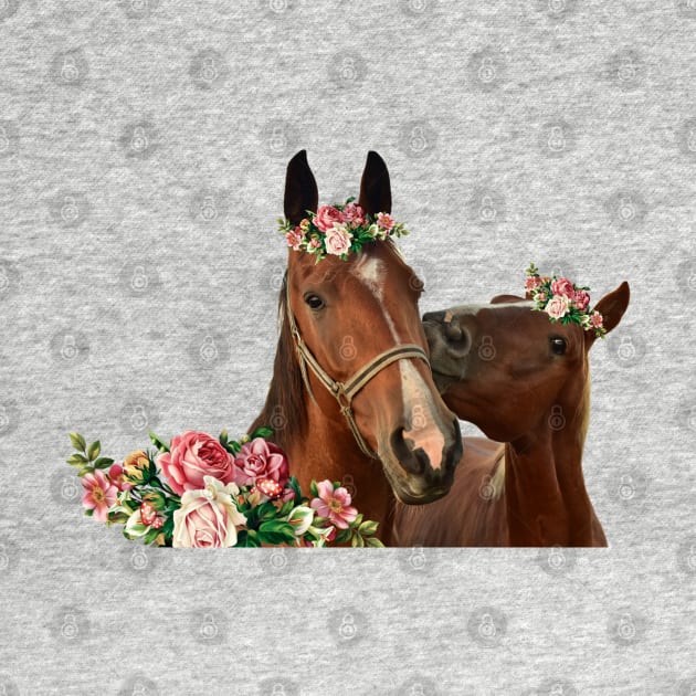 Flower crown horses by reesea